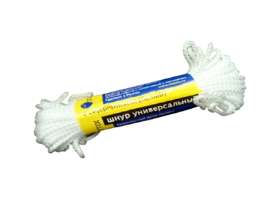 Шнур с сердечником 3мм 50м (белый)