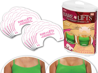 Bare Lifts, прозрачные наклейки для поднятия груди, 5 упаковок