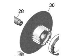Фланец (щека/шкив) внутренний ведомого вариатора оригинал BRP 420248233/420280235 для BRP Can-Am G1/G2 330/400/450/500/570/650/800/850/1000