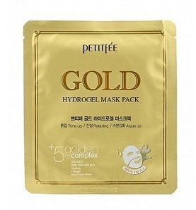 PETITFEE Гидрогелевая Маска для Лица с ЗОЛОТОМ Gold Hydrogel Mask Pack, 1 шт. 803572