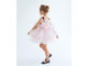 Розовое пышное детское платье  с черными бретелями "Облако" 92 размер прокат Уфа