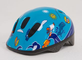 BELLELLI Шлем детский сине-голубой с дельфинами Размер: S 80028-S