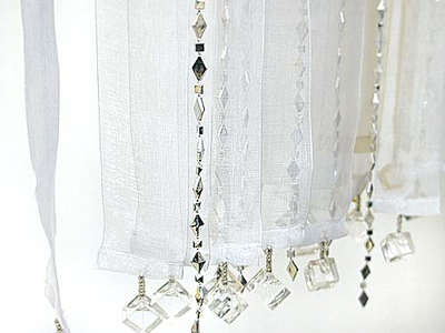 Штора-органза "Бусы". 1х2 м