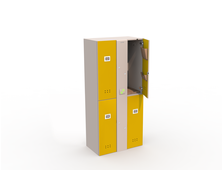 Блоки шкафов-локеров серии «LS 04A» Детские блоки из четырех шкафов - локеров для персонального использования