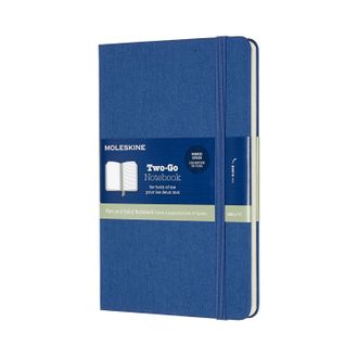 Записная книжка Moleskine Two-Go (Medium 11,5 x 17,5 см), лазурный