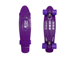 Скейт ecoBalance, фиолетовый с фиолетовыми колесами