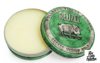 Помада (бриолин) Reuzel Grease Medium Hold зеленая, средняя фиксация, 113 гр