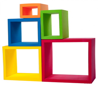 Игровой мягкий набор 5 блоков, толщина стенок блока 2см. Для детей от 3-8 лет. MF-EVA-01