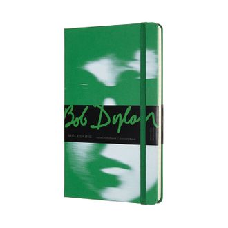 Блокнот Moleskine Bob Dylan (в линейку) large, зеленый