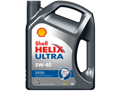 Масло моторное Shell Helix Ultra DIESEL 5W40 синтетическое 4 л.