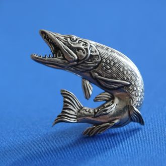 Рыбацкий Значок Щука Броши Рыбы Ручной Работы Подарок рыбаку
