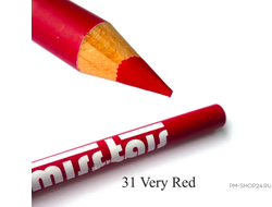 Купить карандаш красный Very Red №31 Miss Tais для эскиза макияжа губ