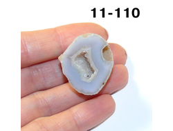 Агат натуральный (жеода) №11-110: 13,4г. - 27*24*17мм