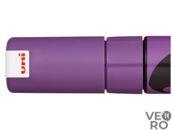 Маркер меловой Uni Chalk 8 мм клиновидный (фиолетовый)