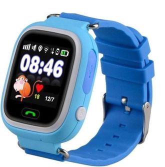 Детские часы Smart Baby Watch с GPS Q80 - голубые