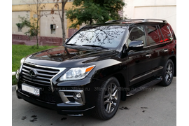 Тонировка Lexus LX570 задняя полусфера 5% светопропускания пленкой Santec производства USA, передние стекла бронирование пленкой