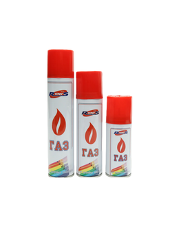 Газ для зажигалок RUNIS, метал. баллон, 210 мл (с насадками)