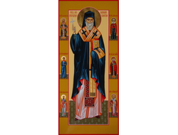 Григорий Богослов, Святитель, архиепископ Константинопольский. Рукописная мерная икона.