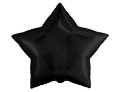 Фольгированный шар звезда "Черный"
