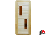 Дверь Наборная со стеклом ПО-2 Липа Размер (с коробкой): 1,9м*70см