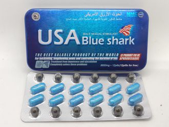 USA Blue Shark (Голубая акула) 12 таблеток + 12 шариков (витамины)