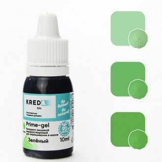 Краситель водорастворимый KREDA, Prime-gel 10 г, Зеленый