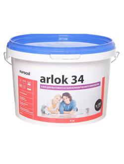 Клей для ПВХ Arlok 34 бытовой упаковка 4 кг. (Расход на 8-10 м.кв.)