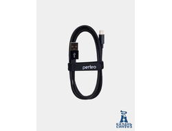 Кабель для iPhone, USB - 8 PIN (Lightning), черный (Perfeo I4304)