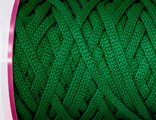 Зеленый бархат  ИРИСКА полиэфирный шнур без сердечника 5 мм 100 м