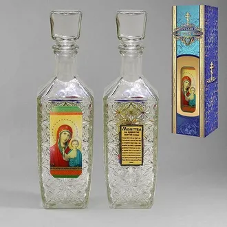 Сосуд для Святой воды с молитвой &quot;Казанская икона Божией Матери&quot; 500 мл,без упаковки