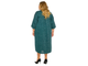 Теплое платье из джерси БОЛЬШОГО размера арт. 1721204 (Цвет зеленый) Размеры 52-78