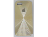 Защитная крышка iPhone 7 &#039;Спираль&#039; с логотипом золотистая