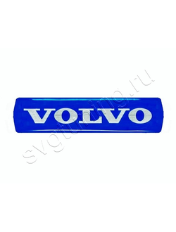Наклейка на эмблему решётки радиатора Volvo XC60, синяя
