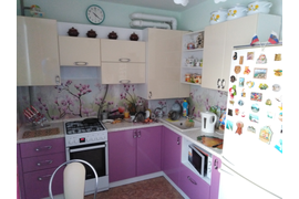 Кухня: Ваниль/Фиолетовый Металлик