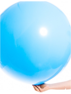 шар гигант (голубой) с надписью