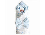Конверт-одеяло и комбинезон демисезонные Моя звездочка (голубой)