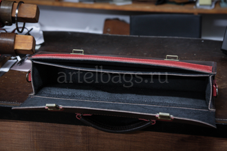 Чехол для флейты из натуральной кожи