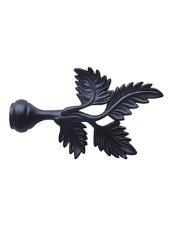 Обратно-трапециевидный наконечник из металла для оформления карнизной трубы диаметром 19 мм. Опт