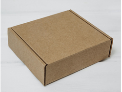 Коробка ПЛОТНАЯ Подарочная Без окна, 20*20*5 см, Крафт (микрогофрокартон)