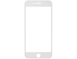 Защитное стекло iPhone 7  Plus/8 Plus белая рамка