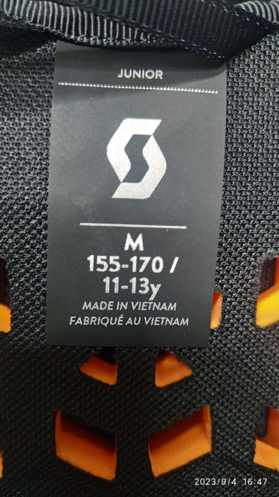 Защита горнолыжная детская SCOTT Protector Jr AirFlex black/gray