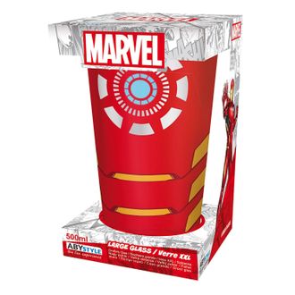 Бокал стеклянный Marvel Large Glass XXL 400 ml Iron Man box
