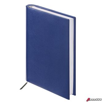 Ежедневник BRAUBERG недатированный, А6, 100×150 мм, «Select», под зернистую кожу, 160 л., темно-синий. 123481