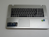 Поддон, топкейс с тачпадом для ноутбука Asus X751L (с дефектами) (комиссионный товар)