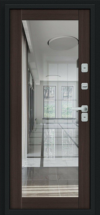 Дверь с терморазрывом входная металлическая Термо Флэш Декор Венге (полотно 106 мм, короб 138 мм)