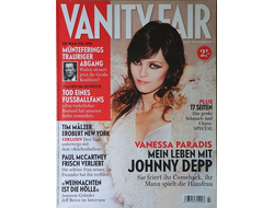 Vanity Fair Germany Magazine November 2007 Vanessa Paradis, Depp Иностранные журналы, Intpressshop
