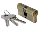 Ключевой цилиндр Morelli ключ/ключ (60 мм) 60C AB Цвет - Античная бронза