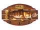 Декоративная вешалка- композиция с крючками &quot;Рыба Ротан&quot;  23 х 41см , дерево