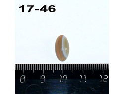 Агат натуральный (кабошон) тиман №17-46: 15*8*5мм