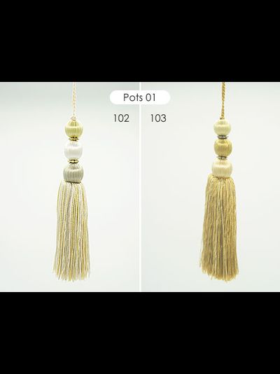 Pots 02, серия Delisious Decor, 22см. Кисти с шариками, малые